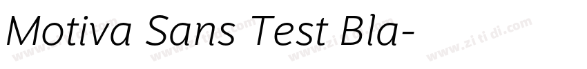 Motiva Sans Test Bla字体转换